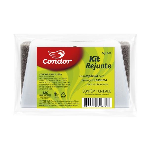 Kit Rejunte Bloco/Espatula 842 Condor