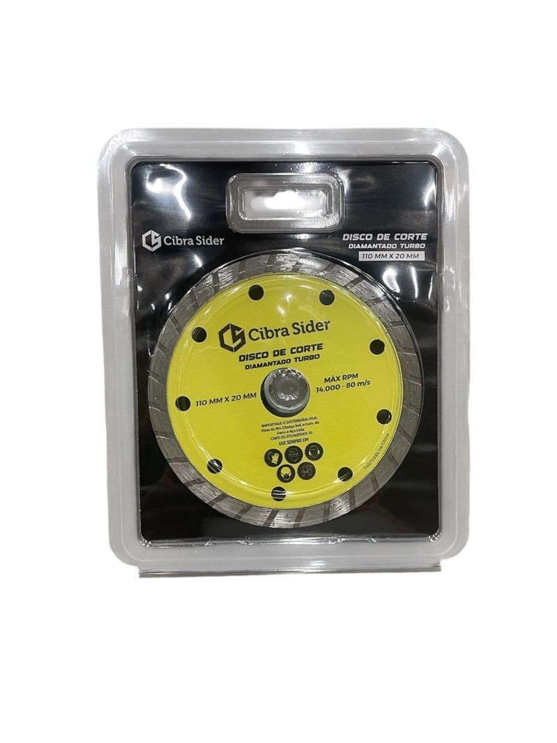 Disco Diamantado Turbo 20 X 110 mm Cibra Disco Diamantado Turbo 20 X 110 mm Cibra