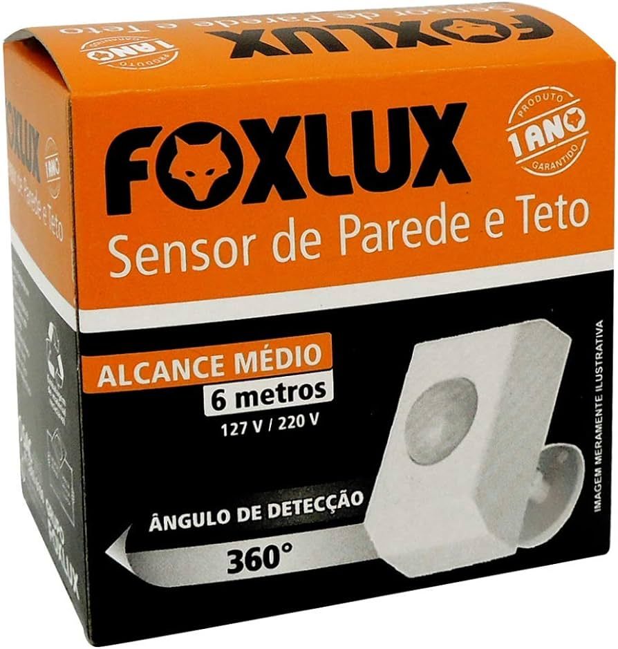 Sensor De Presenca Sob Parede/Teto Foxlux Sensor De Presenca Sob Parede/Teto Foxlux
