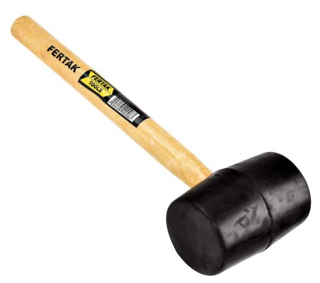 Marreta De Borracha PT 8Oz 40mm Fertak
