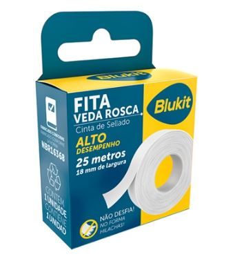 Fita Veda Rosca 18mmx25Mt Blukit