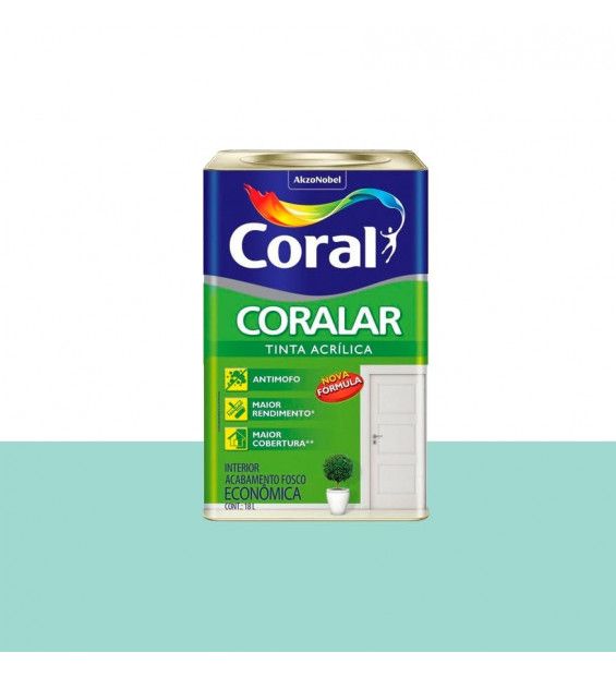 Tinta Acril Coralar Verde Piscina 18L Coral Tinta Acril Coralar Verde Piscina 18L Coral