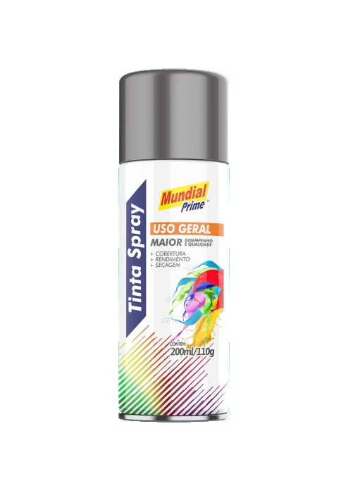 Tinta Spray 200Ml Metalica Alum Mundial P... Tinta Spray 200Ml Metalica Alum Mundial P...