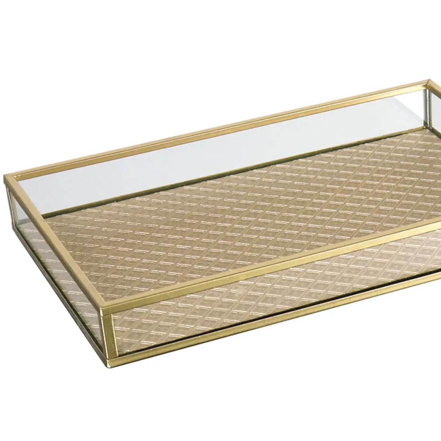 Bandeja Decorativa Bg/Dourado Kv0287 Btc