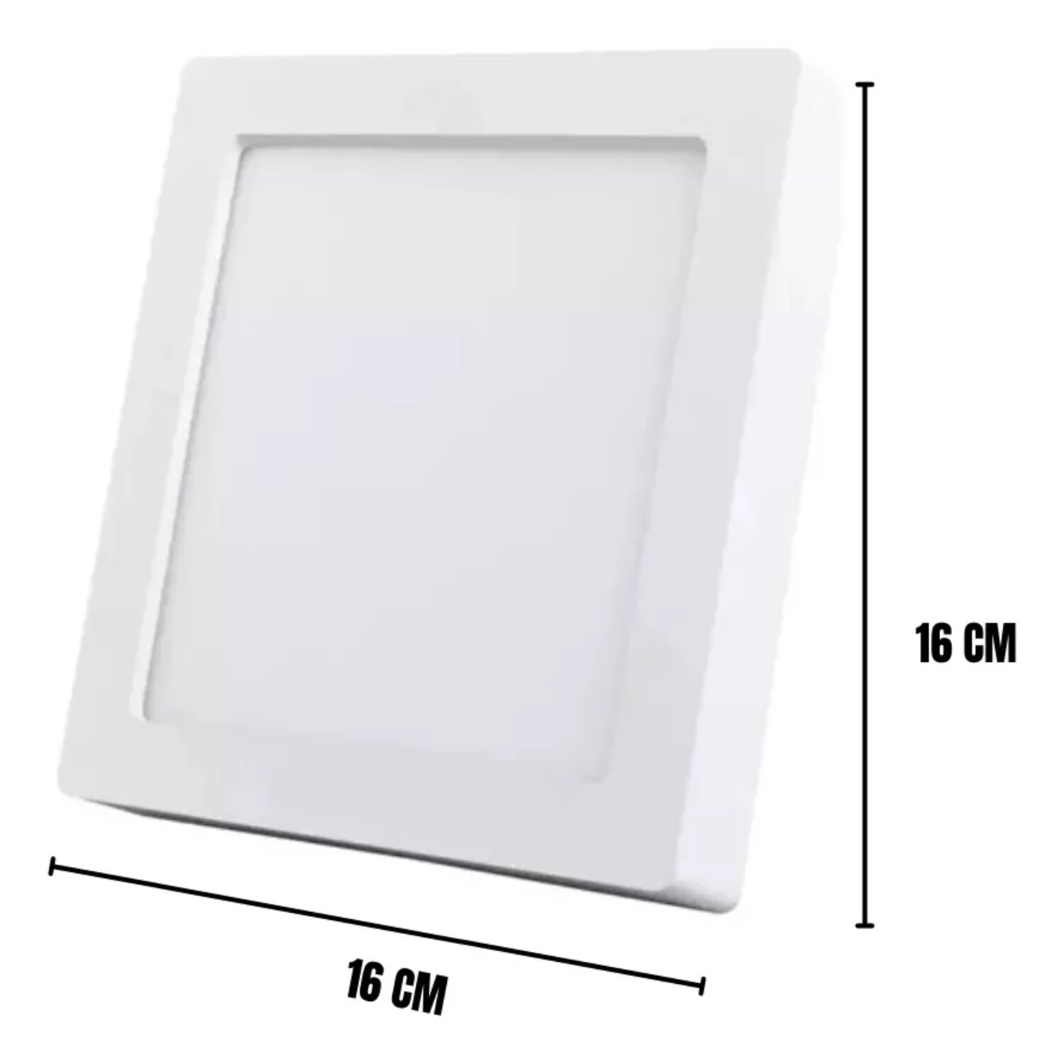 Painel Led 18W Emb Quad 3000K PT Eco B&D