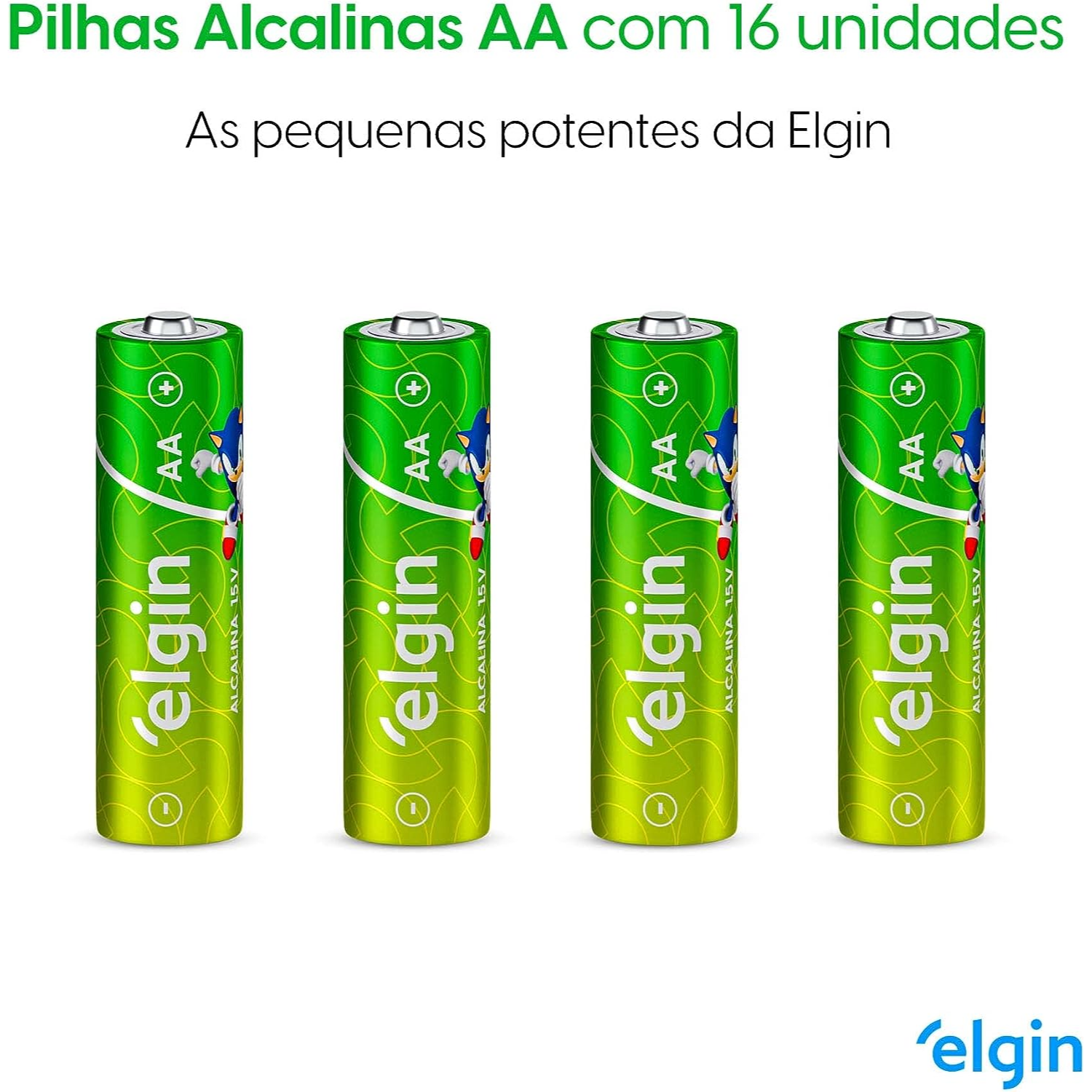 Pilha Alcalina Aa Blister C/16 Elgin Pilha Alcalina Aa Blister C/16 Elgin