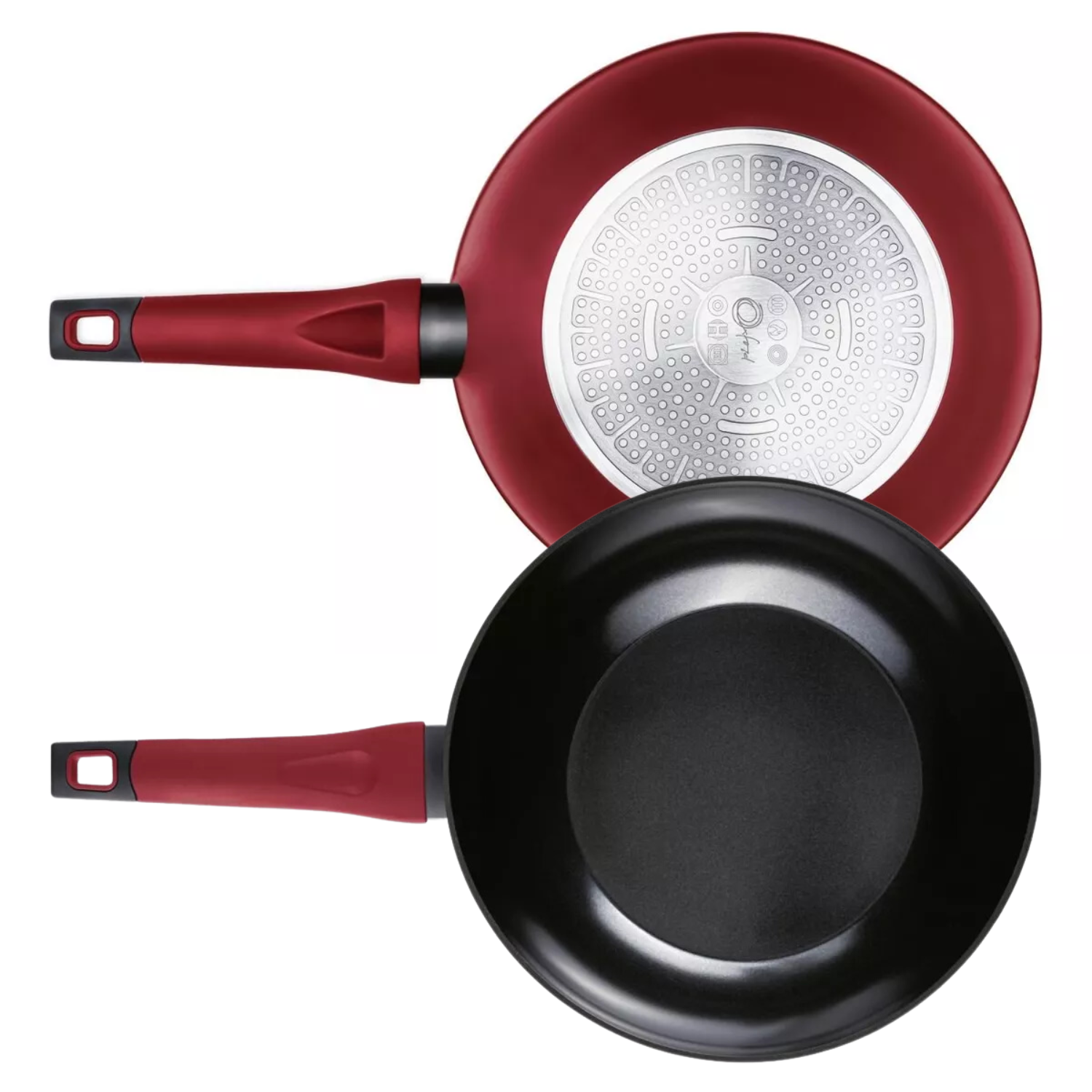 Panela Wok Aluminio Everyday Vermelho 28C... Panela Wok Aluminio Everyday Vermelho 28C...