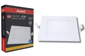 Painel Led 12W Sob Quad 3000K BR Maxxy