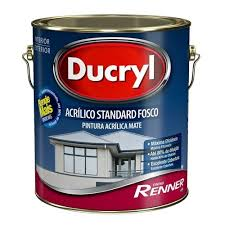 Tinta Acril Stand Cromo Suave Fsc 3,6L Du...