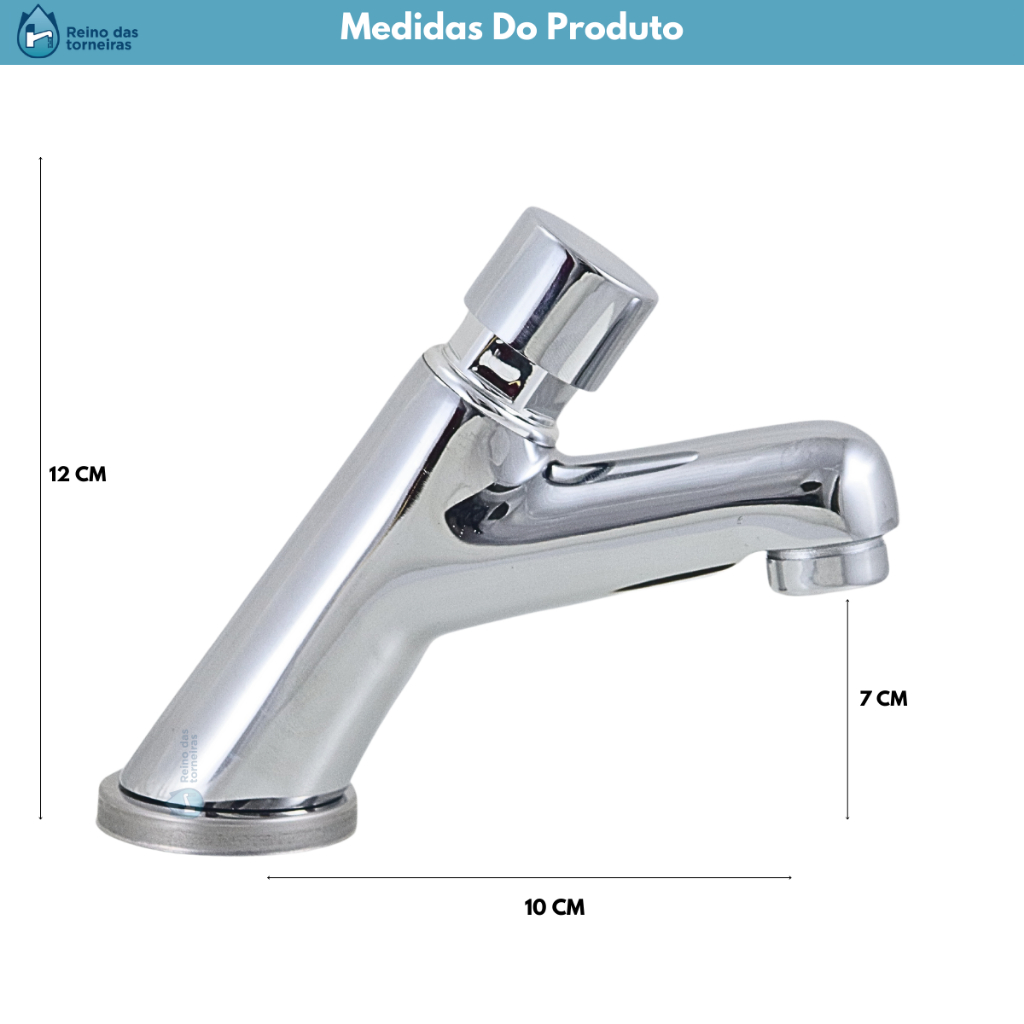 Torneira P/Lav Mesa C/Fech Auto Abs Croma... Torneira P/Lav Mesa C/Fech Auto Abs Croma...