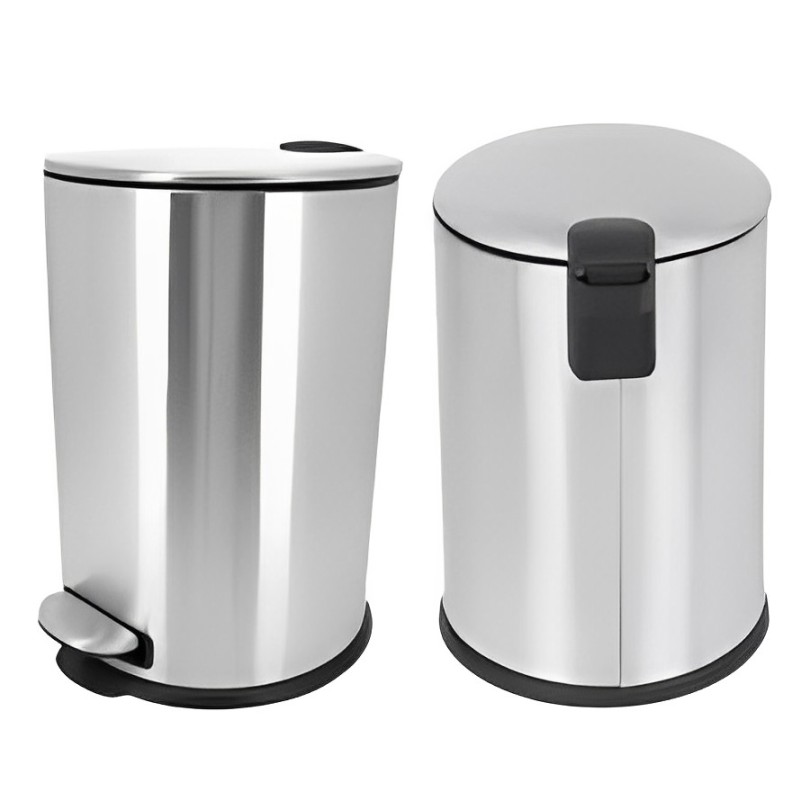 Lixeira Aco Inox Com Pedal 05L Alx23096 Mimo Lixeira Aco Inox Com Pedal 05L Alx23096 Mimo