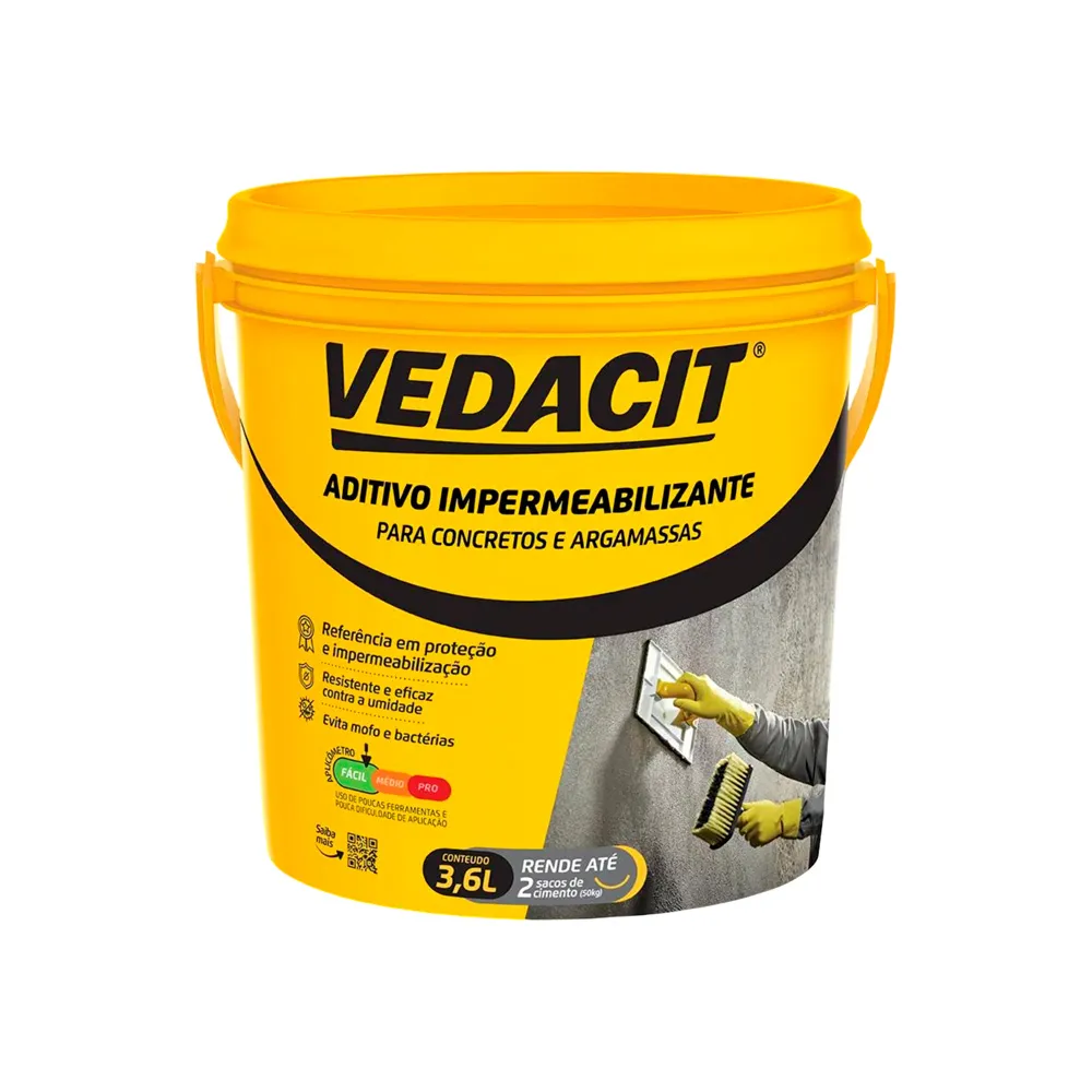 Vedapren Pintura Impermeavel Parede 3,6Kg...