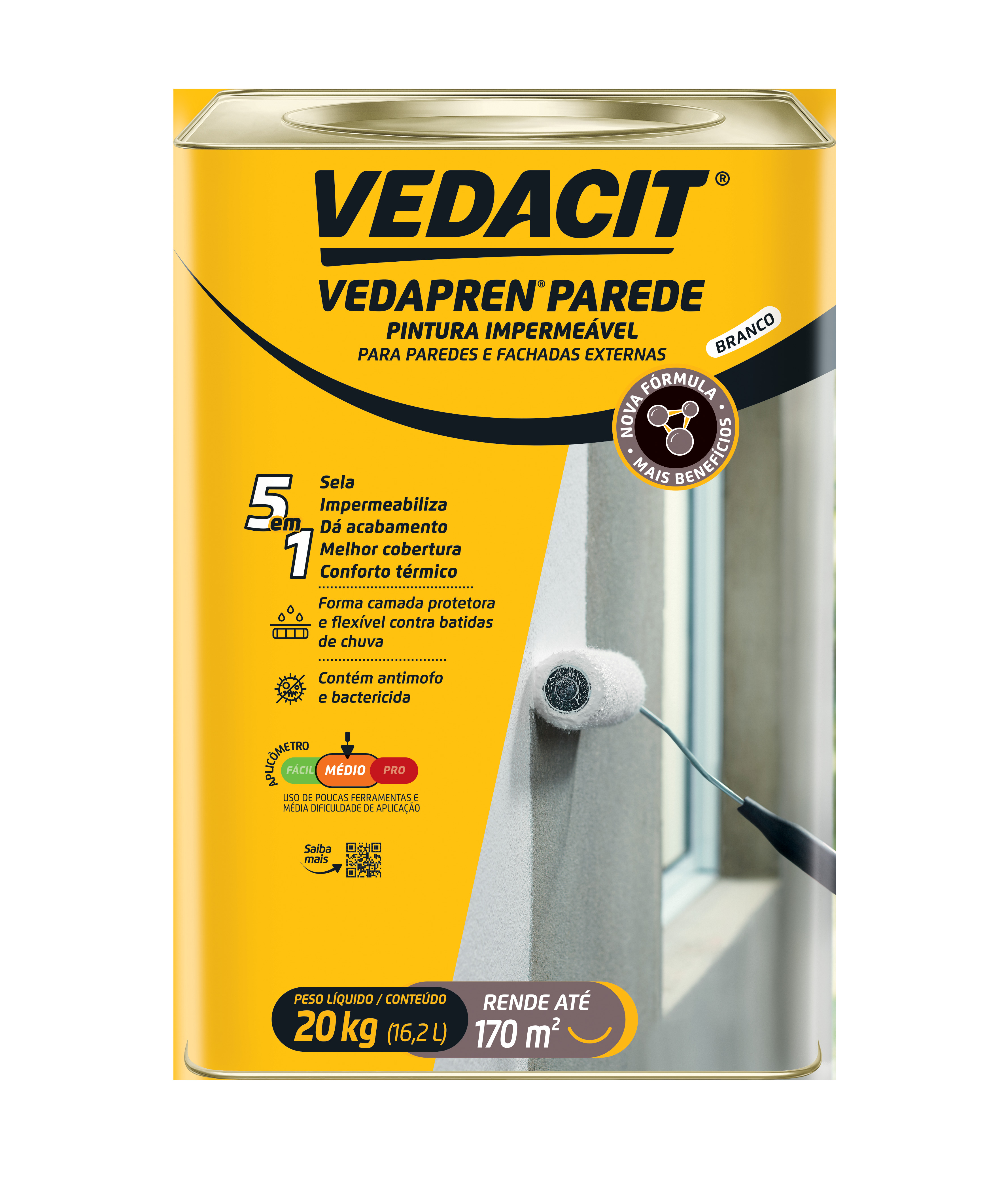 Vedapren Pintura Impermeavel Parede 20Kg ...
