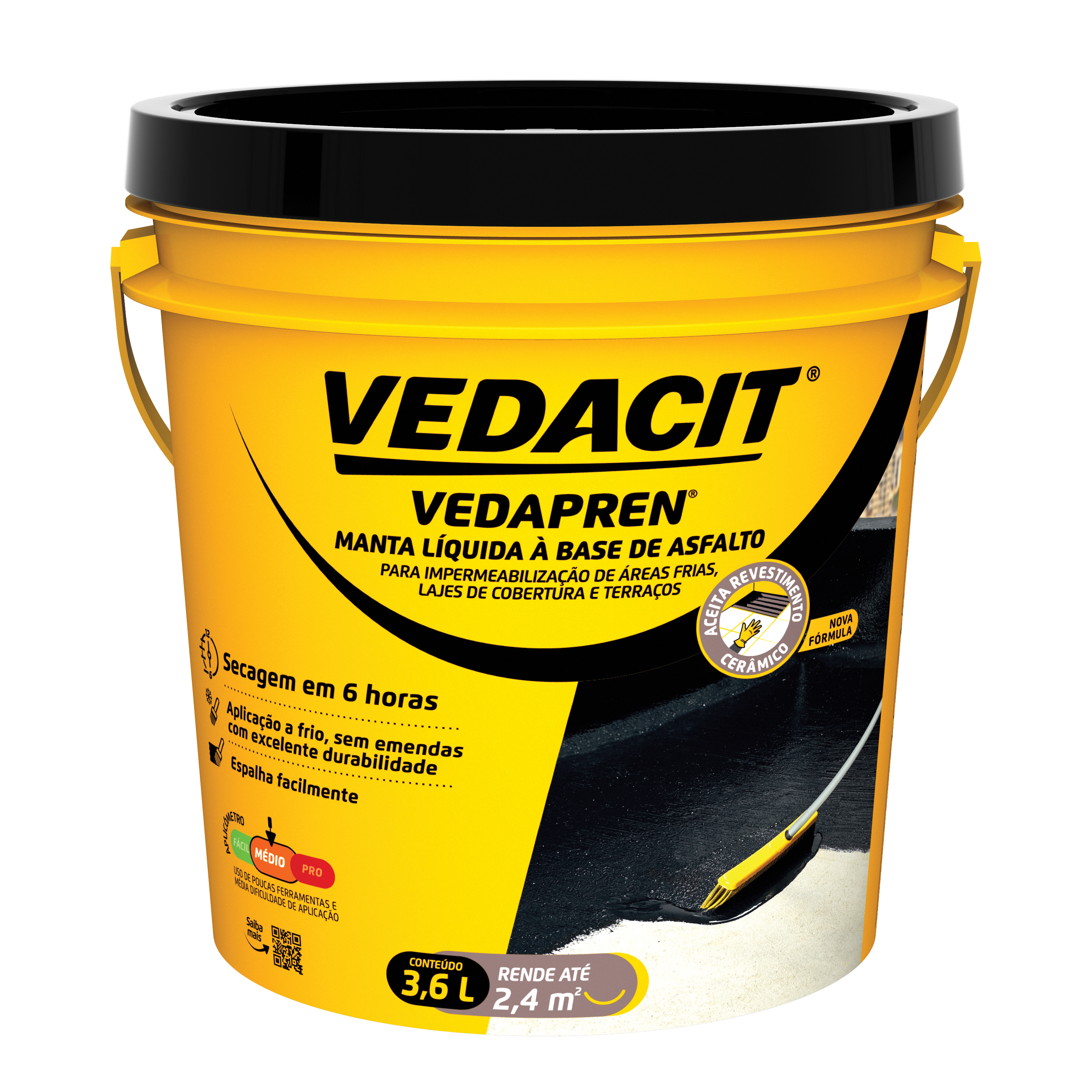 Vedapren Manta Liquida Base Asfalto 3,6L ...