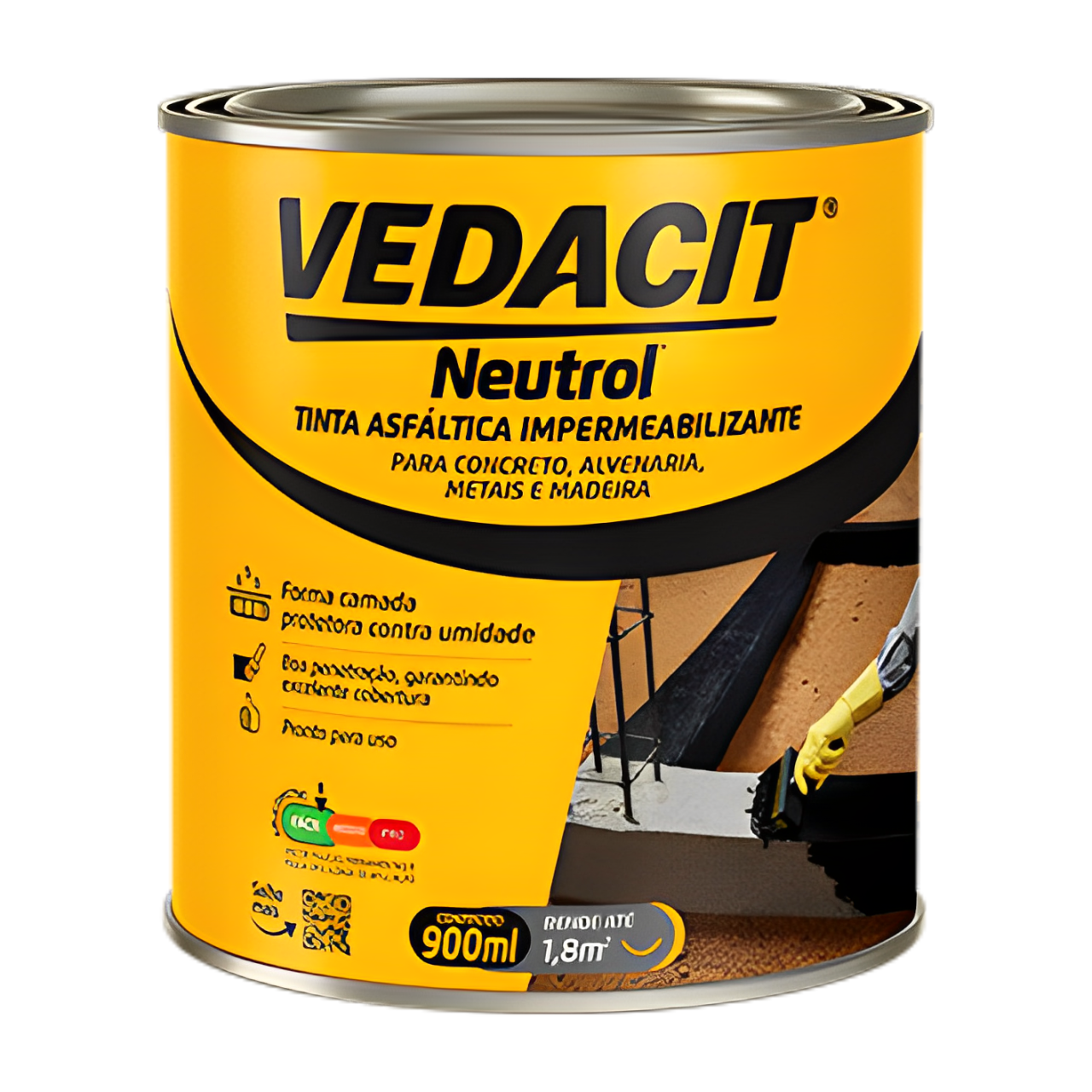 Neutrol Pintura Asfaltica 900Ml Vedacit