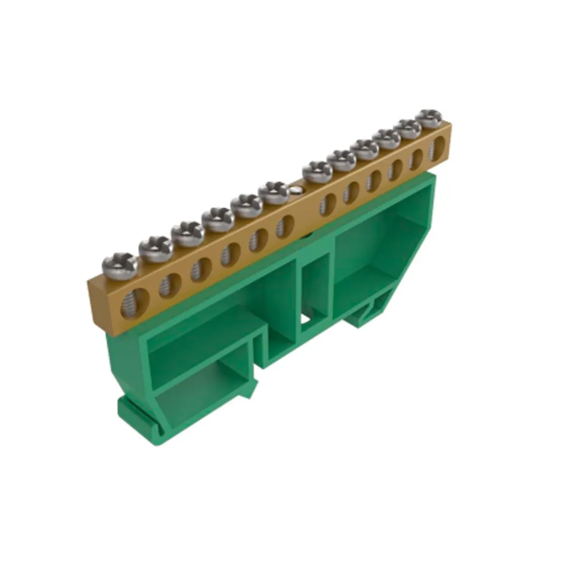 Kit Barramento Terra 12 Furos C/ Sup Vd Taf Kit Barramento Terra 12 Furos C/ Sup Vd Taf