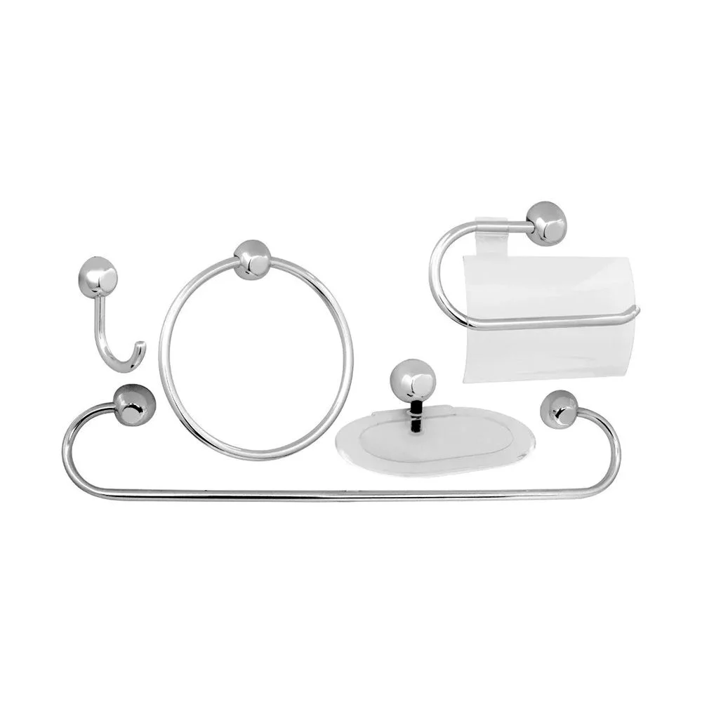 Kit Acessorios P/ Banheiro 05Pc Turim Plu...