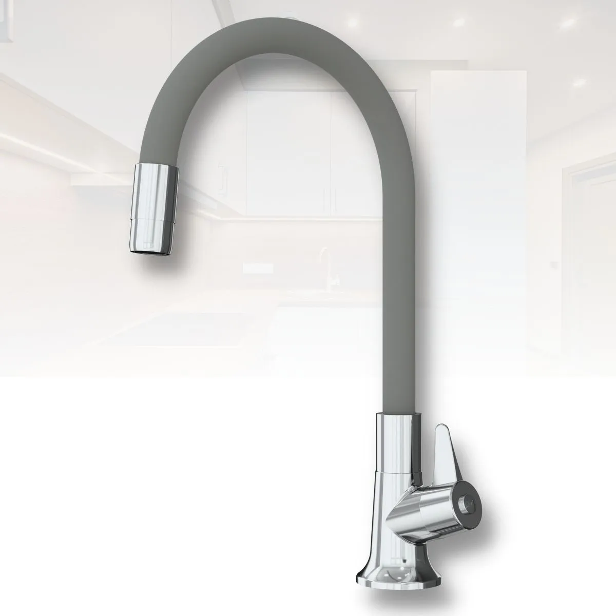 Torneira Bica Movel Parede C/ Tubo Flex C... Torneira Bica Movel Parede C/ Tubo Flex C...
