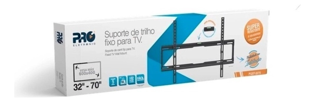 Suporte Trilho Fixo P/ Tv 32-70 Pro Eletr... Suporte Trilho Fixo P/ Tv 32-70 Pro Eletr...