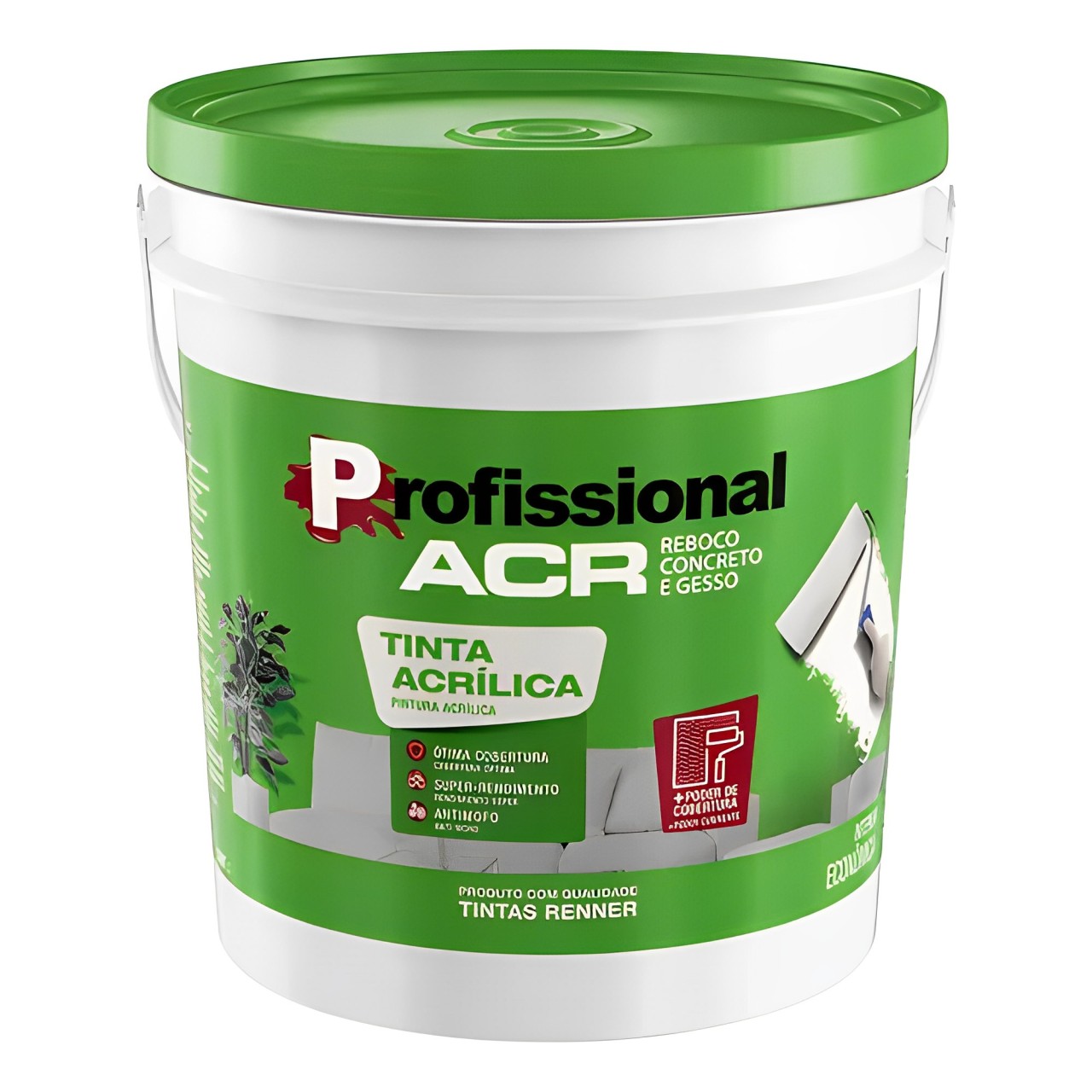 Tinta Acril Prof Areia Fsc 3,6L Renner 