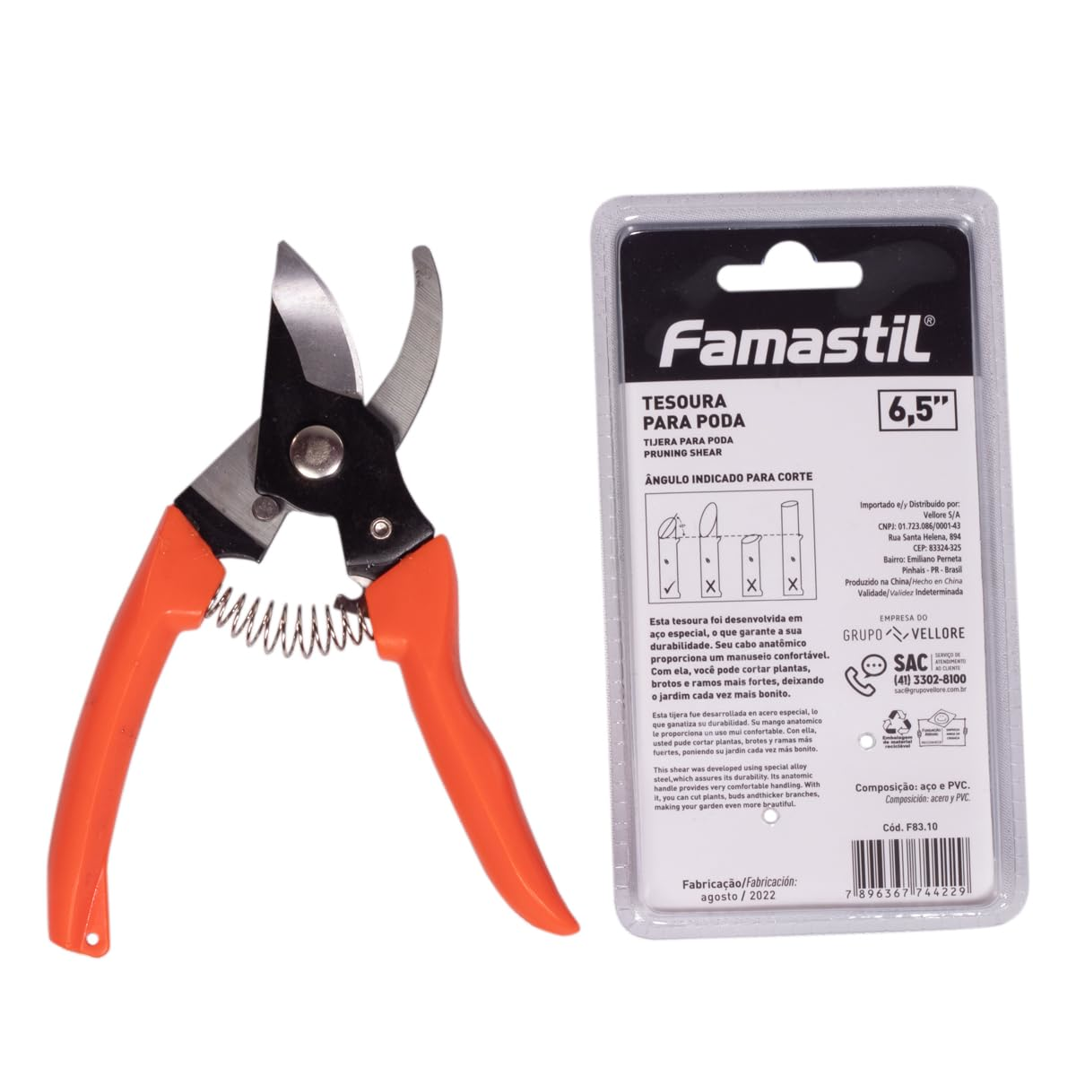 Tesoura Para Poda 6,5 Famastil