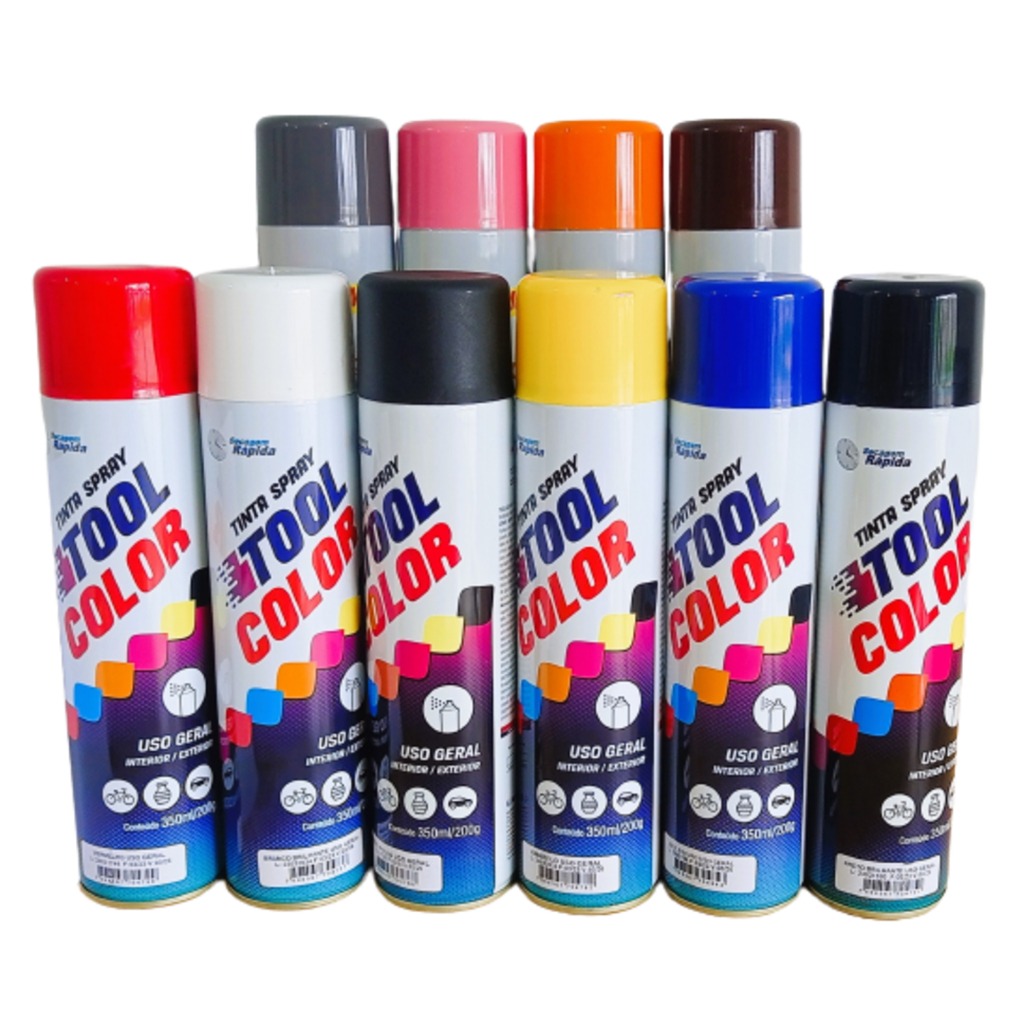 Tinta Spray 350Ml Amarelo Toolcolor Tinta Spray 350Ml Amarelo Toolcolor