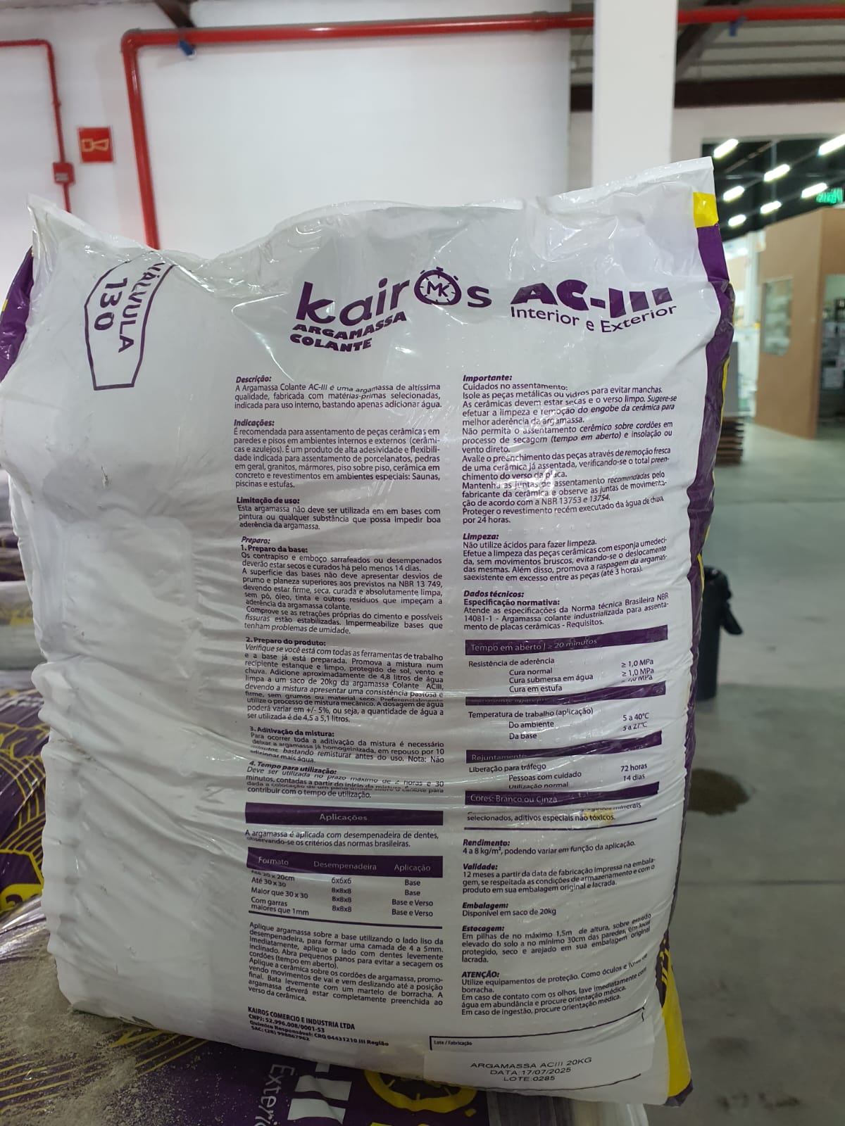 Argamassa Flex Ac3 20Kg Kairos