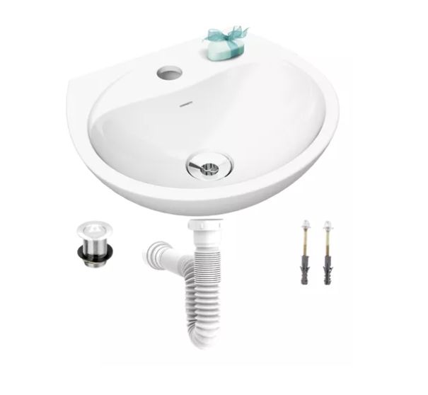 Lavatorio Suspenso Way Branco LS-30 Loren...