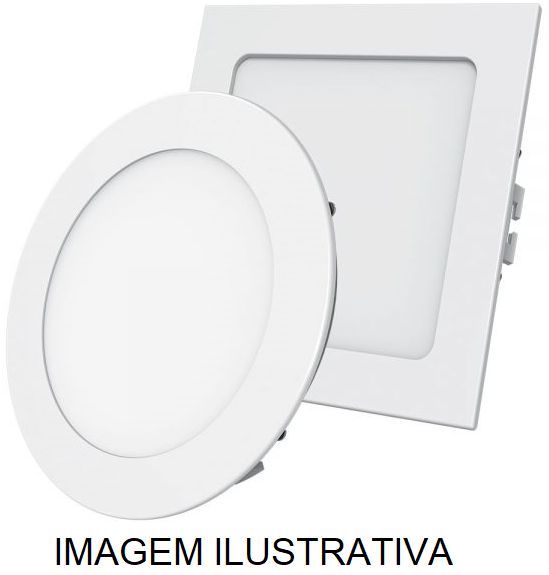 Painel Led 12W Emb Quad 6500K BR Slim B&D