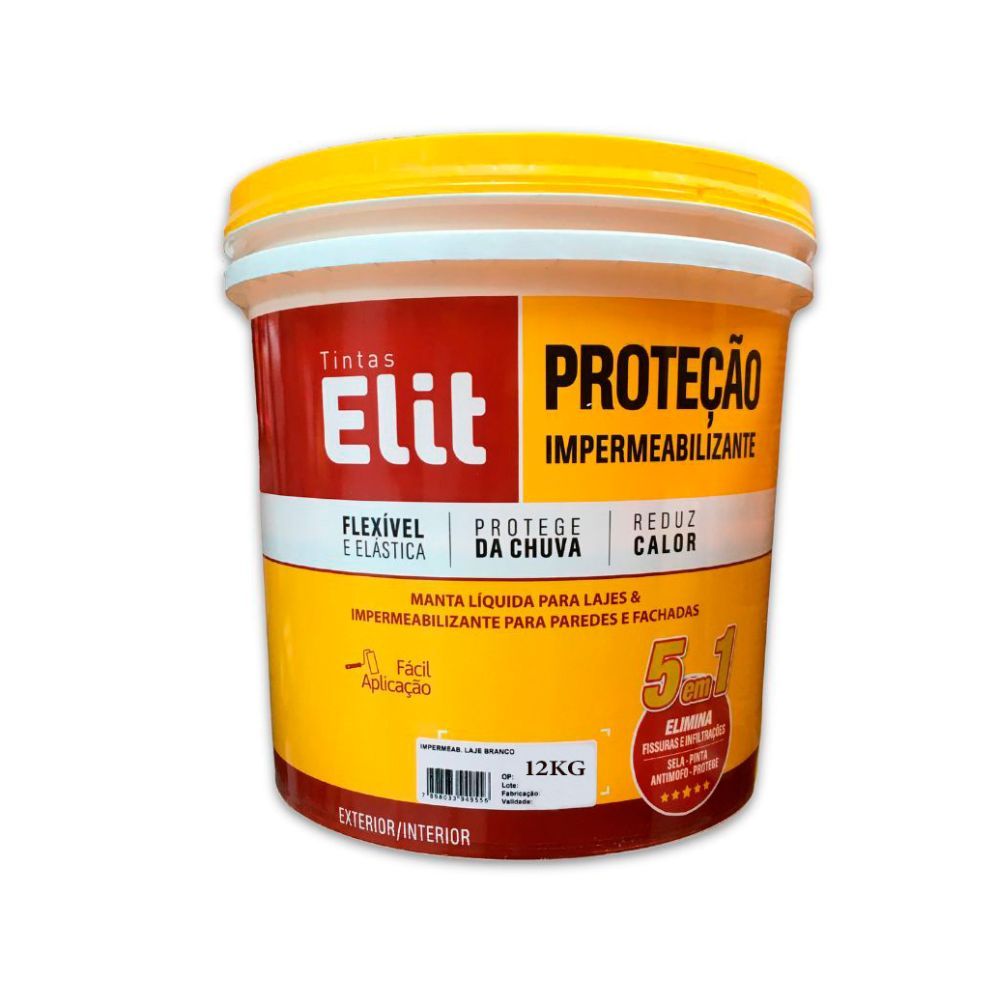Impermeabilizante Protecao Laje BR 12Kg Elit Impermeabilizante Protecao Laje BR 12Kg Elit