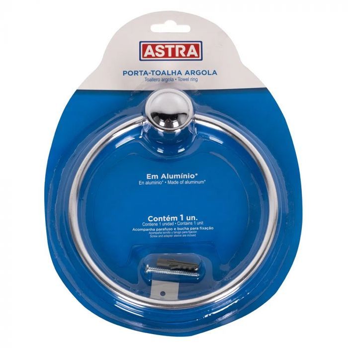 Porta Toalha Argola Kbm/Cat Astra