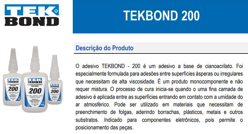 Adesivo Instantaneo 20Gr 200 Tekbond