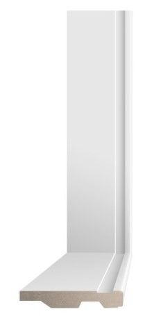 Rodape Tc BRanco Frisado 10Cm X 2,40 Bian...