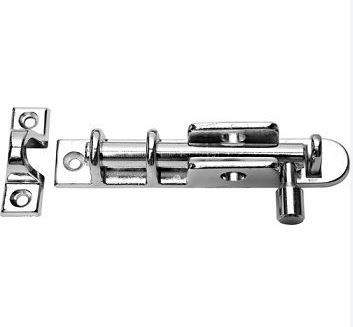 Ferrolho Cromado Latao 9Cm Metal Nobre Ferrolho Cromado Latao 9Cm Metal Nobre