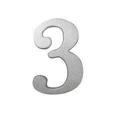 Numero Resid 3 Aluminio Global Plastic Numero Resid 3 Aluminio Global Plastic