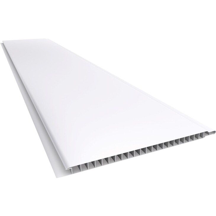Forro Pvc Artesano Liso BRanco  4,00Mt