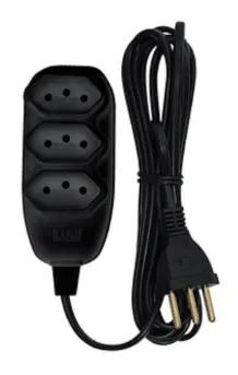 Extensao Pp 3 Vias 5,0M 10A 250V Pt Ilumi