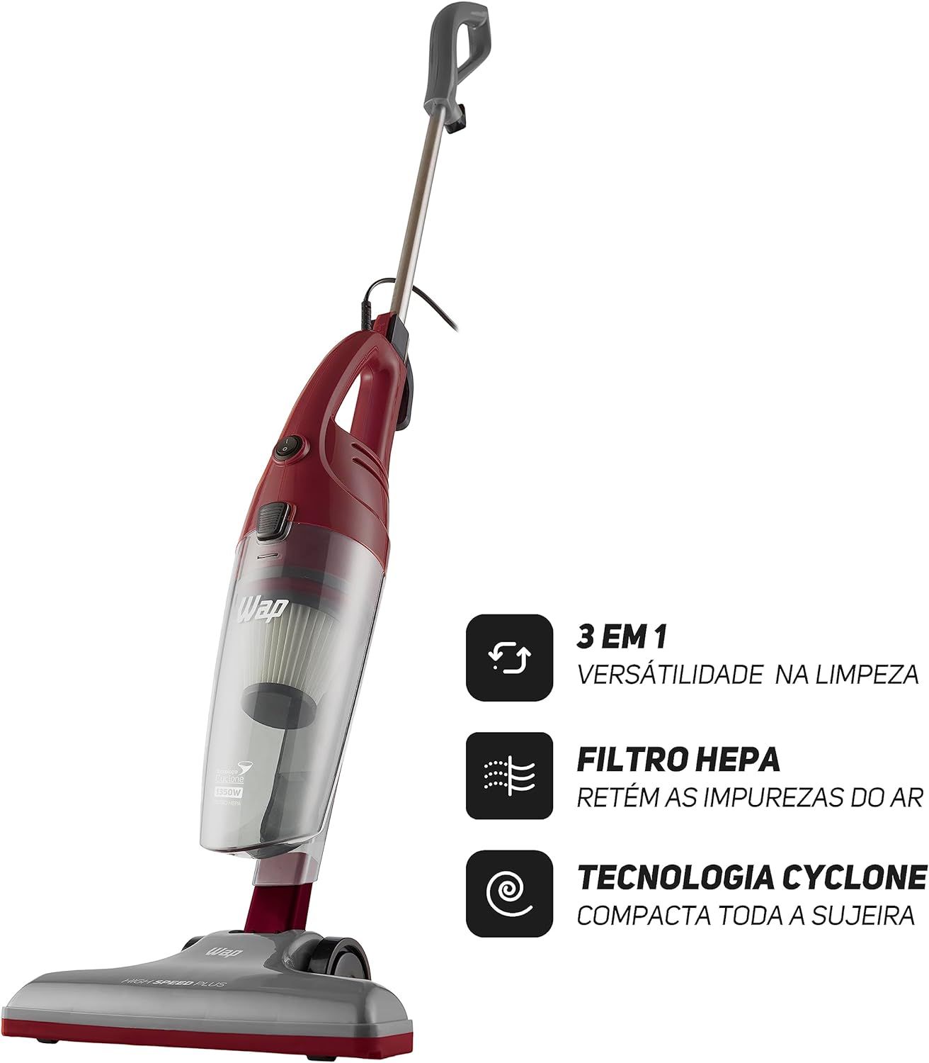Aspirador Po High Speed Plus 3In1 127V Fw... Aspirador Po High Speed Plus 3In1 127V Fw...