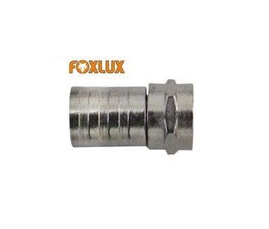 Conector Coaxial Rg6 Foxlux