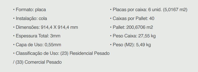 Piso Vinilico Eco Hard, Placa 0,30x914,4x... Piso Vinilico Eco Hard, Placa 0,30x914,4x...