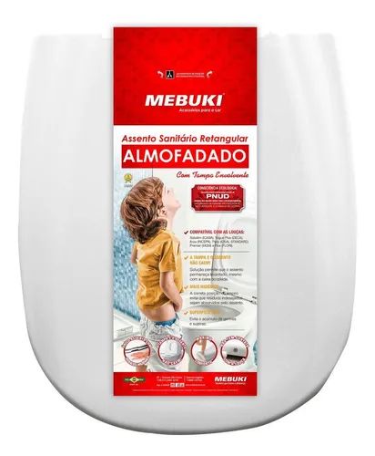 Assento Retangular Almof Slim BR Mebuki Assento Retangular Almof Slim BR Mebuki