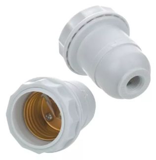 Bocal Para Ventilador E Lustre E27 Com Ro...