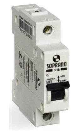 Disjuntor Unipolar 16A Soprano Disjuntor Unipolar 16A Soprano