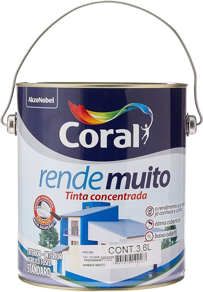 Tinta Rende Muito Palha 3,6L Coral Tinta Rende Muito Palha 3,6L Coral