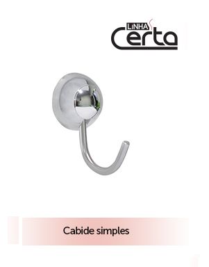 Cabide Simples Certa Cr Steel Cabide Simples Certa Cr Steel