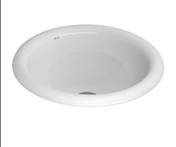 Cuba Sobrepor Redonda Branco Gelo 31CM Deca