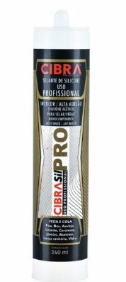Silicone Acetico Pro Incolor 240Ml CiBRa Silicone Acetico Pro Incolor 240Ml CiBRa