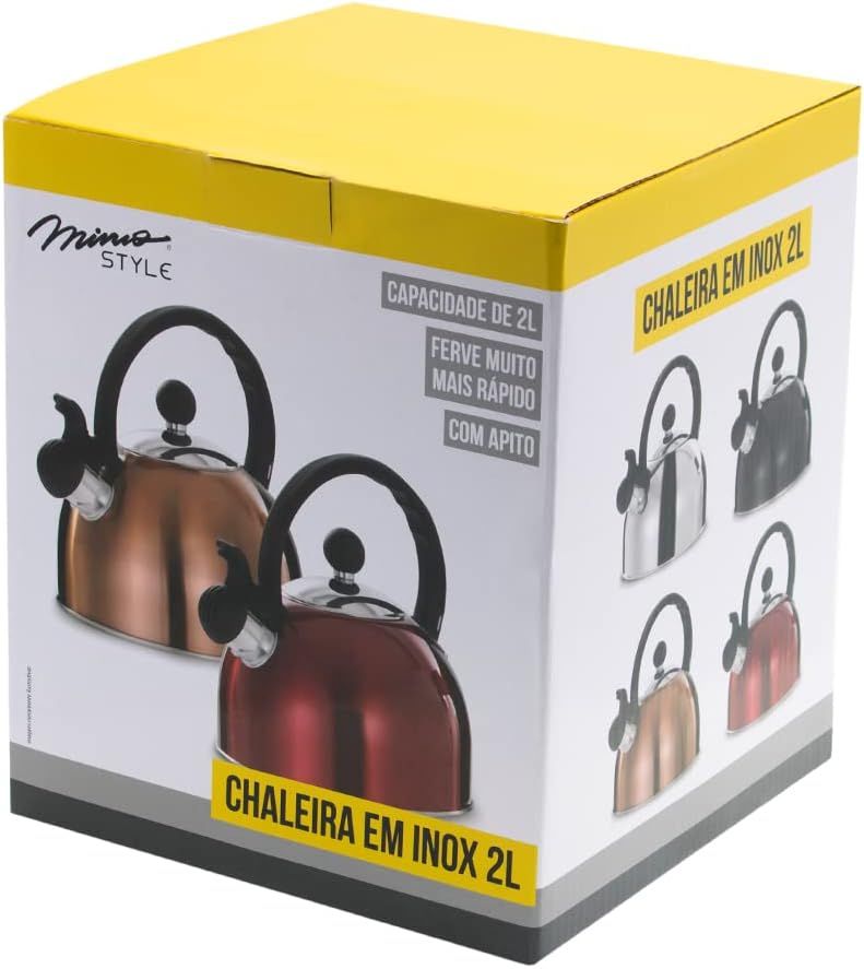 Chaleira Inox 2L Aj10129 Mimo Chaleira Inox 2L Aj10129 Mimo