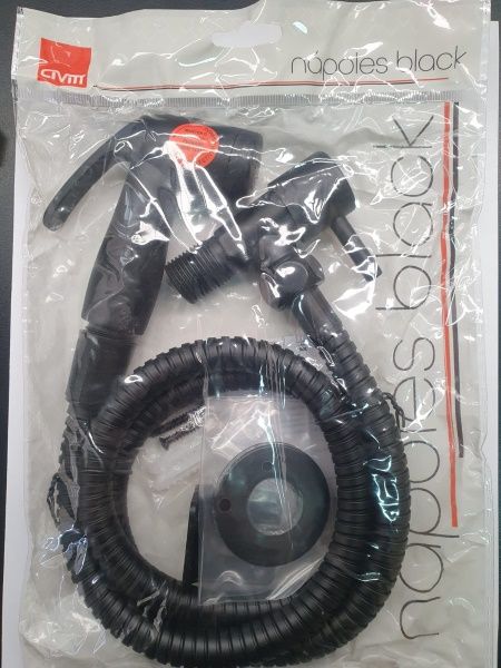 Ducha Higienica Napoles Metal Preto Fosco...