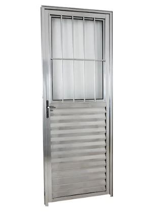 Porta Postigo Aluminio 210X80 Esquerda Smg